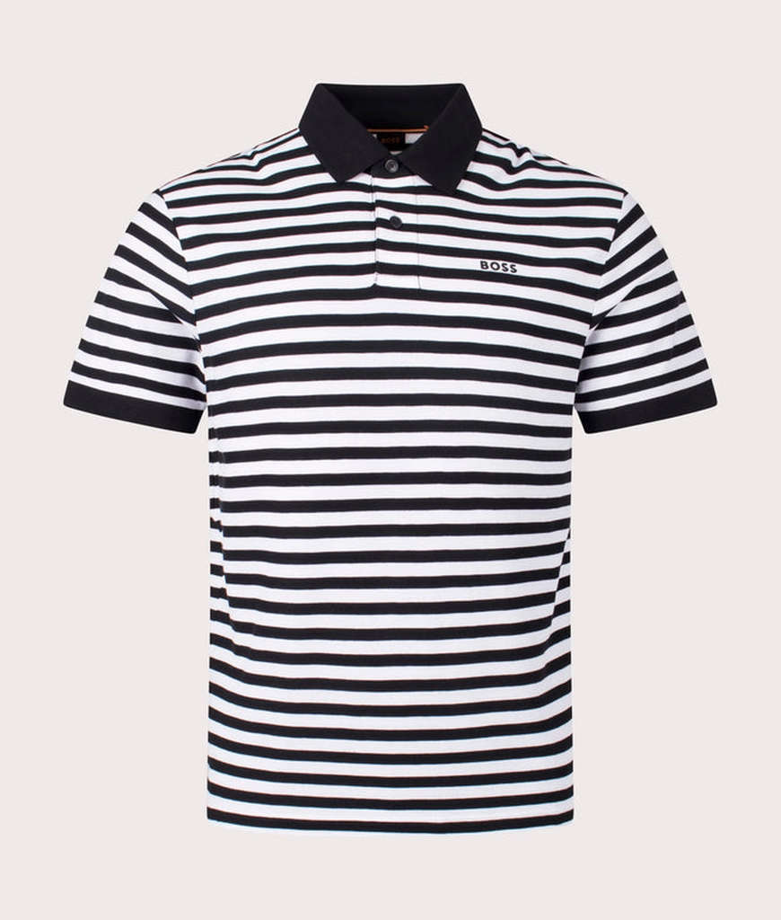 Hugo Boss Mens Pales Stripe Polo Shirt
